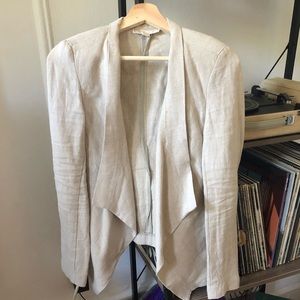 Michael Kors Tan Linen Blazer